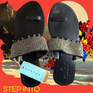 Aspiga leather Sandal hand crafted, made in India, size38
